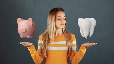 piggy bank and tooth for cost of Invisalign in Hamden     