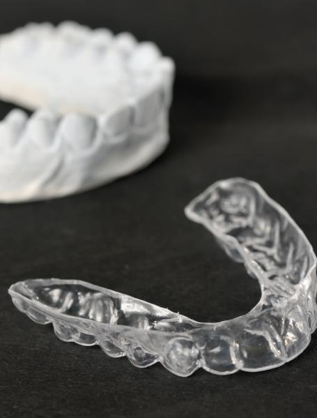 Clear nightguard for bruxism