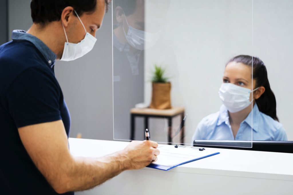 Man visiting dentist in Hamden