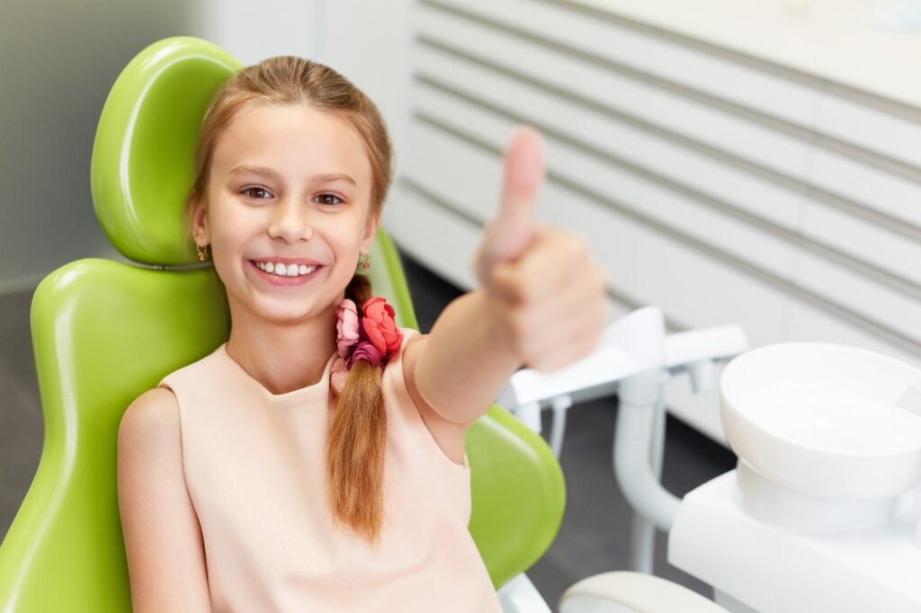 child at dentist’s office